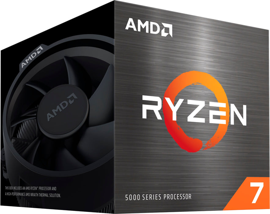 AMD - Ryzen 7 5700 8-core - 16-thread  3.7 GHz (4.6 GHz Max Boost) Socket AM4 Unlocked Desktop Processor - Silver