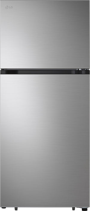 LG - 17.5 Cu. Ft. Top-Freezer Refrigerator with Reversible Doors - Stainless Steel