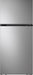 LG - 17.5 Cu. Ft. Top-Freezer Refrigerator with Reversible Doors - Stainless Steel