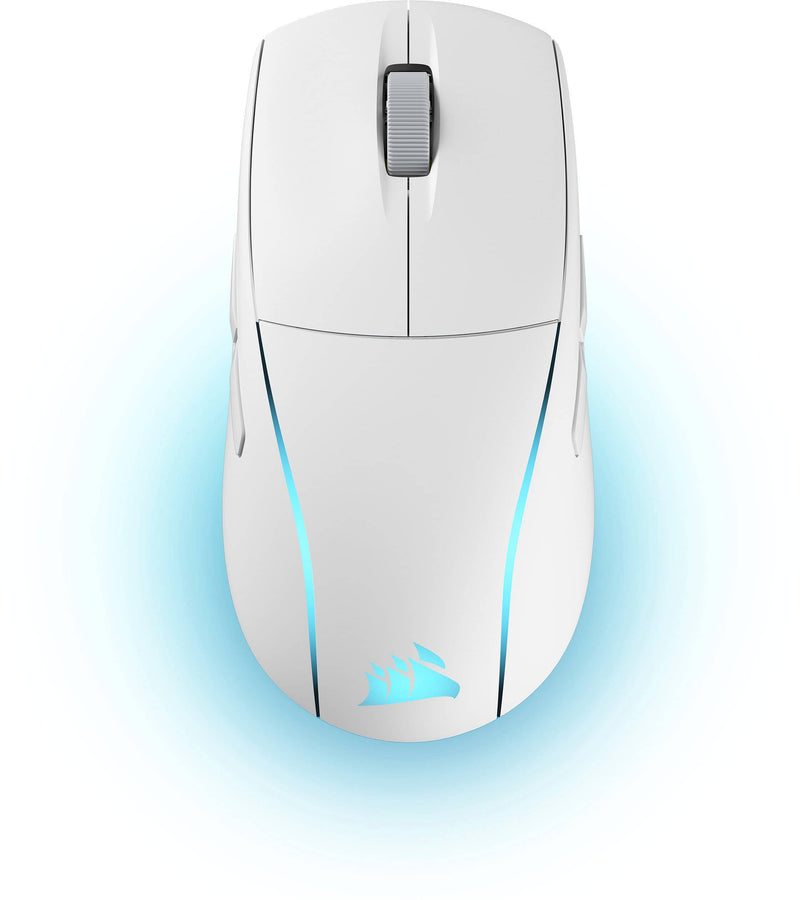 CORSAIR - M75 WIRELESS Lightweight Optical RGB Gaming Ambidextrous Mouse - Wireless - White