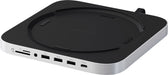 Satechi - Stand  Hub For Mac Mini / Studio With NVMe SSD Enclosure - Silver