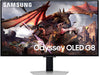 Samsung - 32" Odyssey OLED G8 (G80SD) 4K UHD 240Hz 0.03ms Smart Gaming Monitor with HDR - Silver