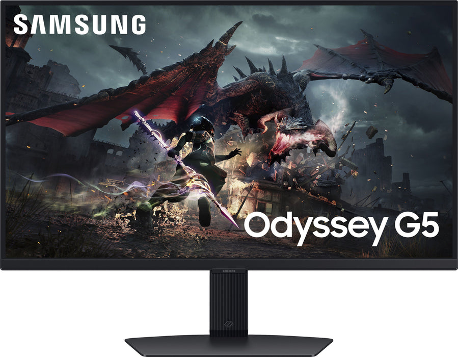 Samsung - Odyssey G50D 27" QHD IPS 180Hz 1ms AMD FreeSync Gaming Monitor with HDR 400 (DisplayPort HDMI) - Black