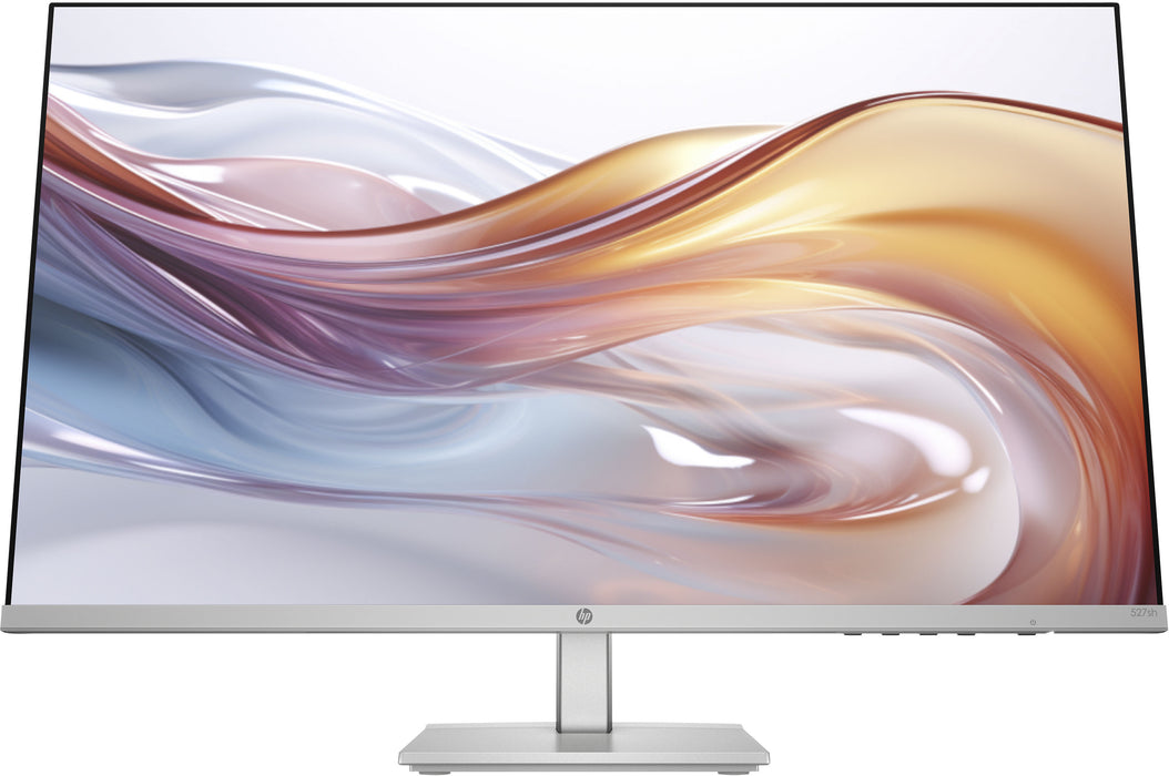 HP - 27" IPS LED FHD 100Hz Monitor with Adjustable Height (HDMI VGA) - Silver  Black