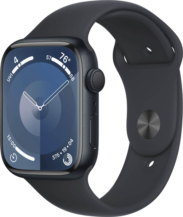 Apple Watch Series 9 (GPS) - midnight aluminum - smart watch with sport band - midnight - 64 GB