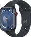 Apple Watch Series 9 GPS + Cellular 45mm  Aluminum Case with Midnight Sport Band  (Small/Medium) - Midnight - (2023)