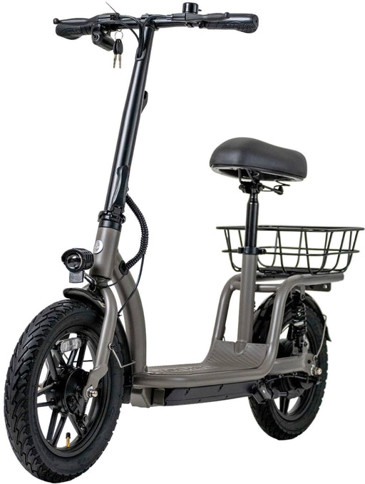 GoTrax - FLEX VOYAGER Electric Scooter w/16mi Operating Range  15.5mph Max Speed - Gray