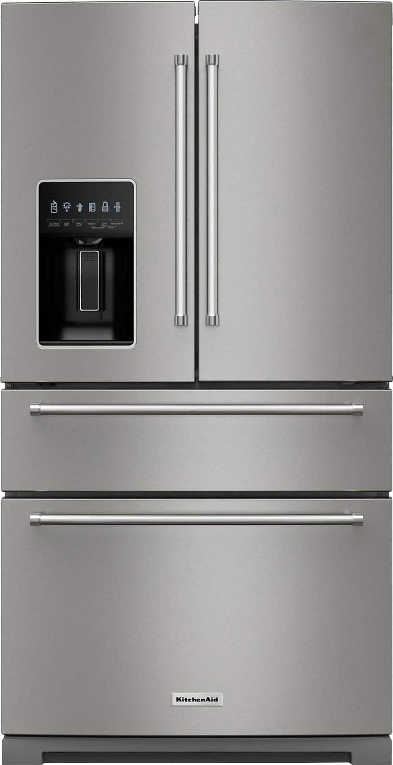 KitchenAid - 26.2 Cu. Ft. Multi-Door French Door Refrigerator with Platinum Interior - Stainless Steel