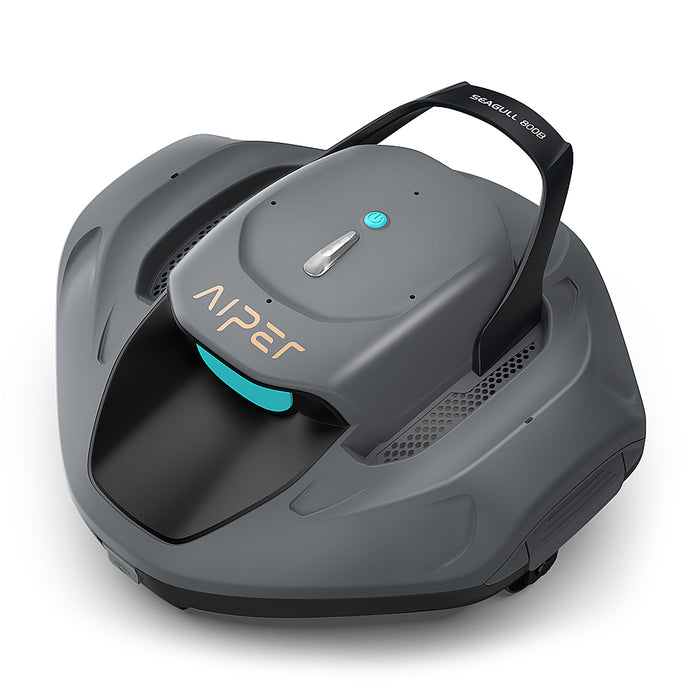 Aiper - SG 800B Cordless Robotic Pool Cleaner for Flat Above Ground Pools up to 860sq.ft Automatic Pool Vacuum - Gray