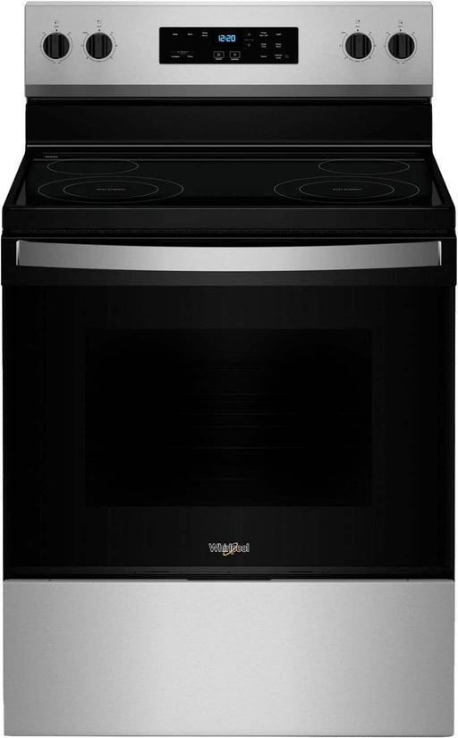 Whirlpool - 5.3 Cu. Ft. Freestanding Electric Range with Cooktop Flexibility - Stainless Steel