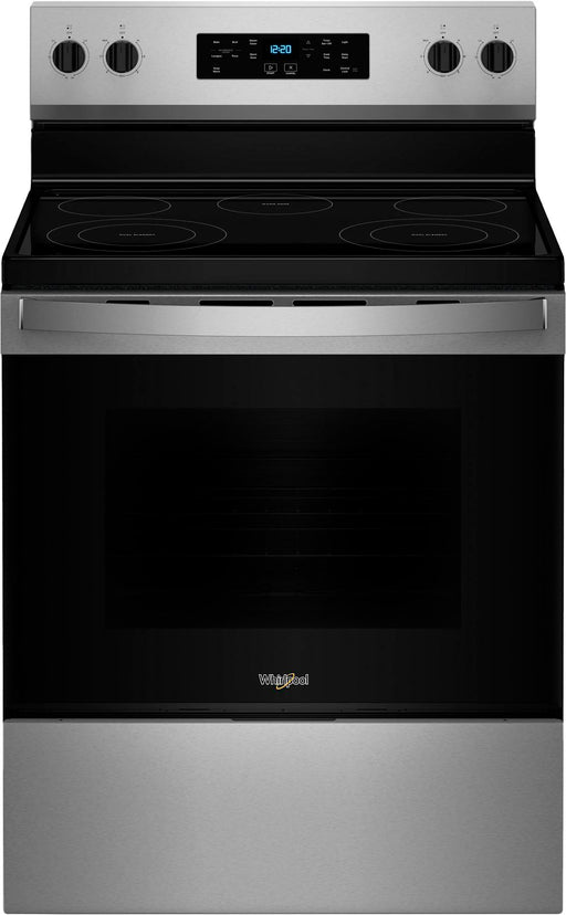 Whirlpool -5.3 Cu. Ft. Freestanding Electric Range w/Cooktop Flexibility -Stainless Steel