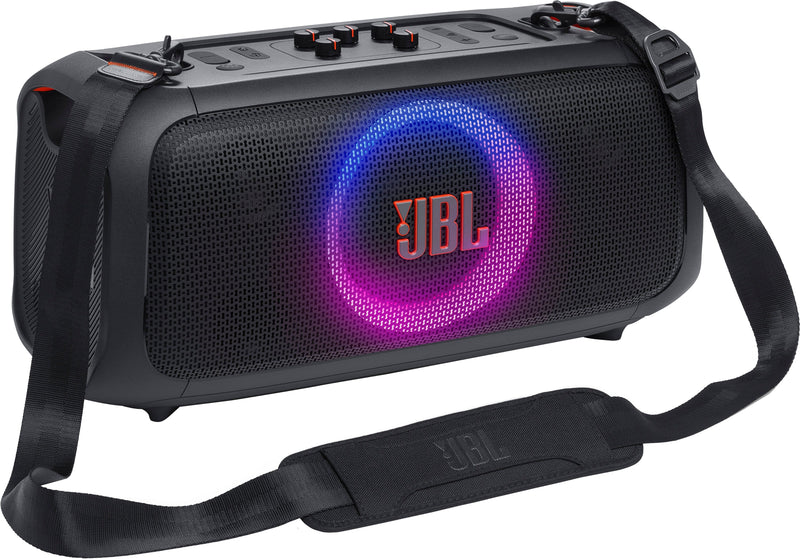 JBL - PartyBox On-The-Go Essential Portable Wireless Party Speaker with Wireless Microphone - 2024 - Black