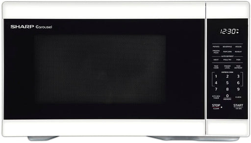 Sharp - 1.1 cu ft Countertop Microwave With Sensor Cooking - White