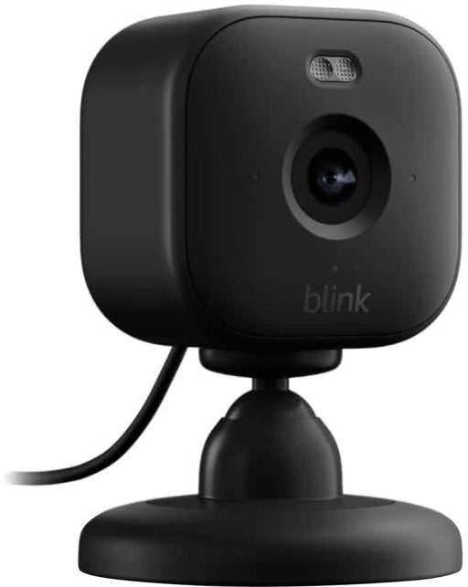 Blink - Mini 2 - Home Security  Pet Camera(s) with HD video color night view motion detection two-way audio - 1 cam - Black