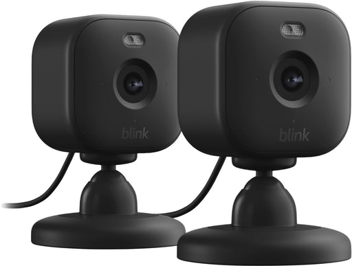 Blink - Mini 2 Indoor/Outdoor 1080p Plug-In Security Camera (2-Pack) - Black