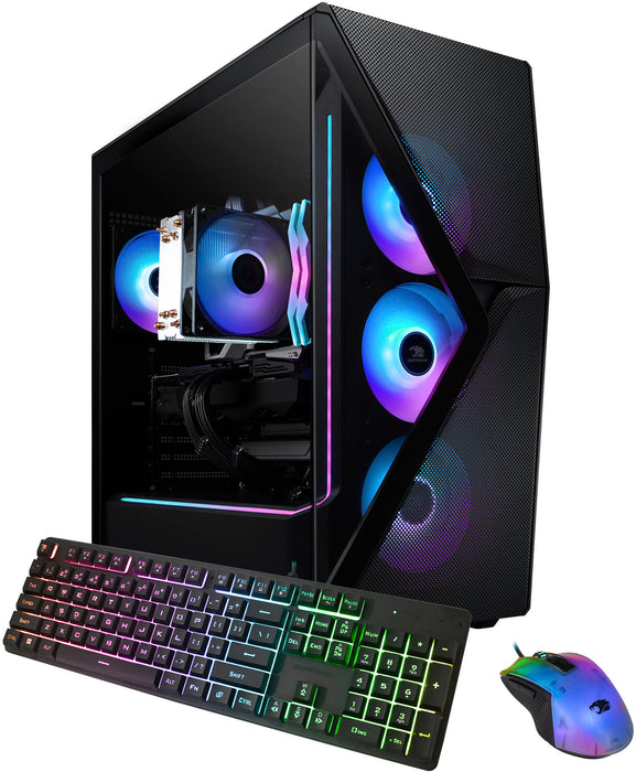 iBUYPOWER - Slate 8 MESH Gaming Desktop PC - Intel Core i7 14700F - NVIDIA GeForce RTX 4060 8GB - 32GB DDR5 RAM - 1TB NVMe - Black