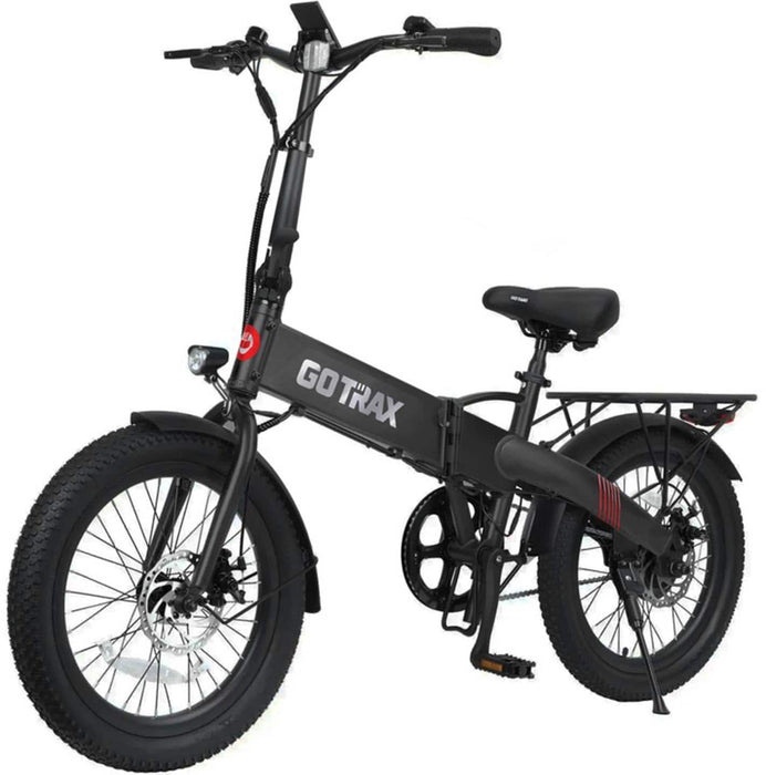 GoTrax - Z4 LITE Folding eBike w/ 25mi Max Operating Range and 20mph Max Speed - Black