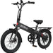 GoTrax - Z4 LITE Folding eBike w/ 25 mile Max Operating Range and 20 MPH Max Speed - Black