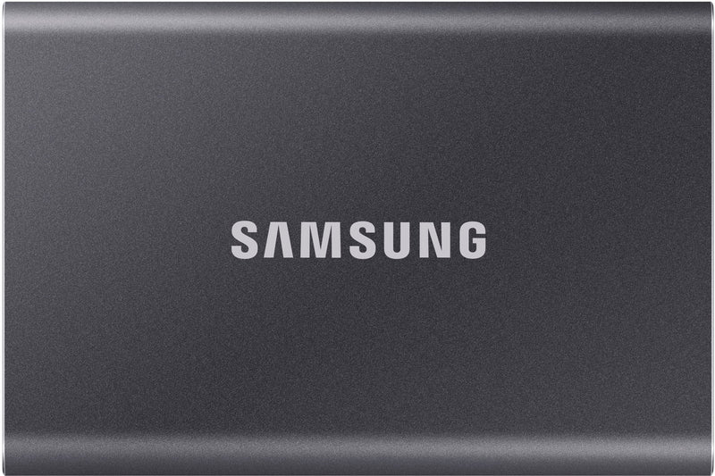 Samsung - T7 4TB External USB 3.2 Gen 2 Portable SSD with Hardware Encryption - Titan Gray
