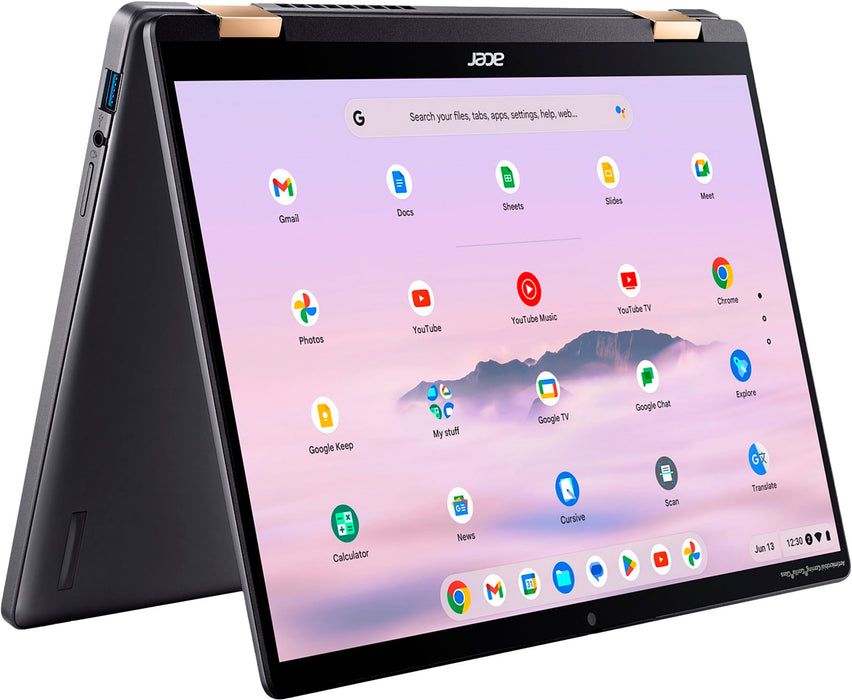 Acer - Chromebook Plus Spin 714 Laptop  14" WUXGA Touch Display - Intel Core Ultra 5 115U  8GB LPDDR5  256GB SSD  Wi-Fi 6E - Steel Gray