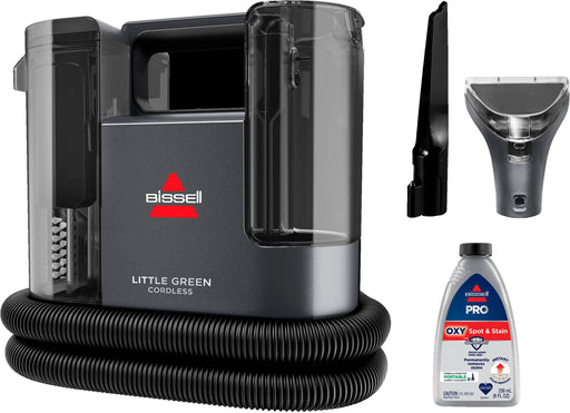 BISSELL - Little Green Cordless Portable Deep Cleaner - Titanium with silver accents