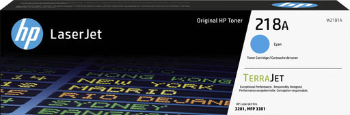 HP 218A - cyan - original - LaserJet - toner cartridge (W2181A)