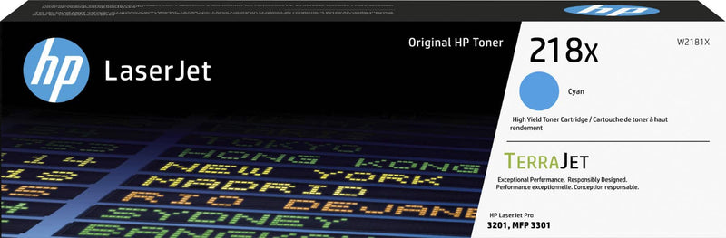 HP 218X - High Yield - cyan - original - LaserJet - toner cartridge (W2181X)
