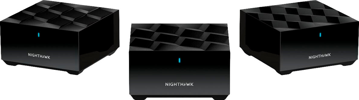 NETGEAR - Nighthawk AX3000 Dual-Band Mesh Wi-Fi System (3-pack) - Black