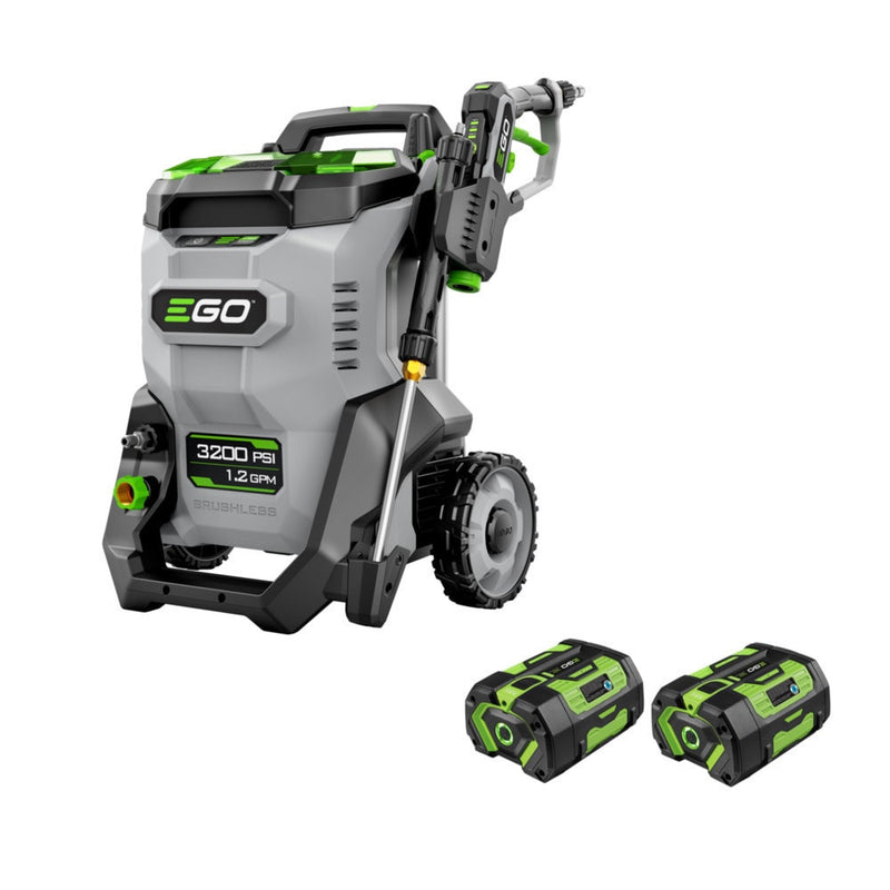 EGO POWER+ 3200-PSI 1.2-GPM Cold Water Battery Pressure washer with 5 Spray Tips 6 Ah (Battery Included) (Charger Included)