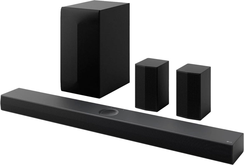 LG - 5.1.1-Channel S70TR Home Theater Soundbar with Wireless Subwoofer and Rear Speakers Dolby Atmos WOW Orchestra - Black