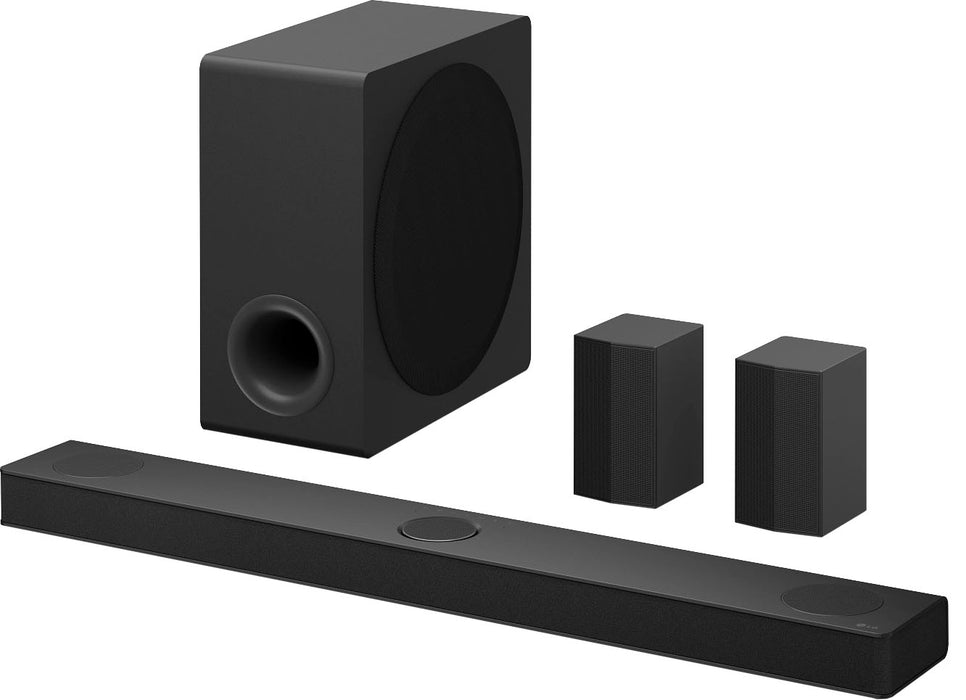 LG - 5.1.3 Channel S80TR Soundbar with Wireless Subwoofer and Rear Speakers Dolby Atmos DTSX and WOW Orchestra - Black