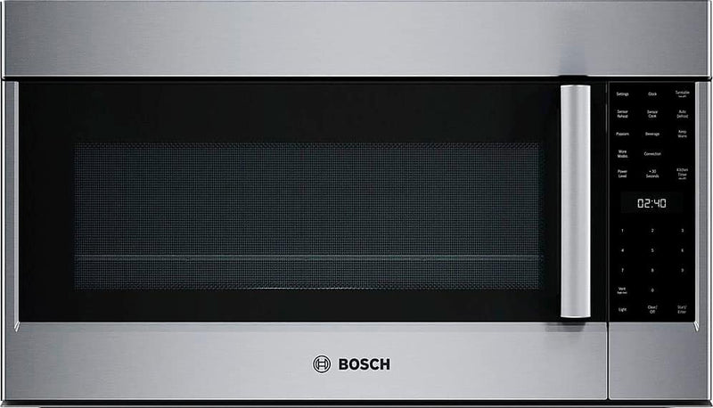 Bosch - 800 Series 1.8 Cu. Ft. Convection Over-the-Range Microwave with Sensor Cooking - Stainless Steel