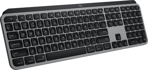 Logitech - MX Keys S for Mac Advanced Full-size Wireless Scissor Keyboard with Backlit keys for MacBook iMac iPad - Space Gray