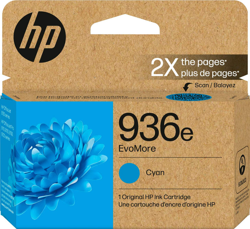 HP 936e EvoMore - cyan - original - ink cartridge