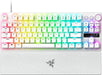 Razer - Huntsman V3 Pro TKL Wired Analog Optical Esports Keyboard with with Snap Tap Mode Rapid Trigger and Adjustable Actuation - White