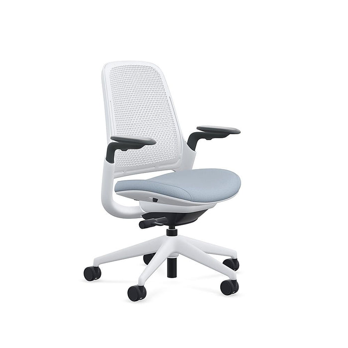 Steelcase - Series 1 Air Chair with Seagull Frame - Era Blue Nickel / Seagull Frame