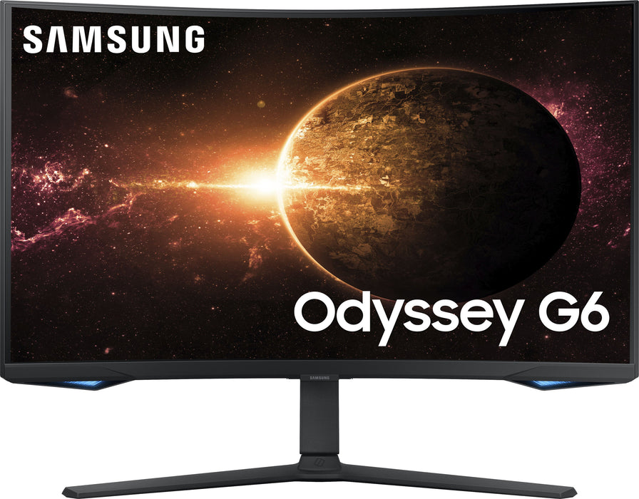 Samsung - Odyssey BG65 32 1000R Curved QHD 240Hz 1ms FreeSync Premium Pro Smart Gaming Monitor with HDR600(DisplayPort HDMI) - Black