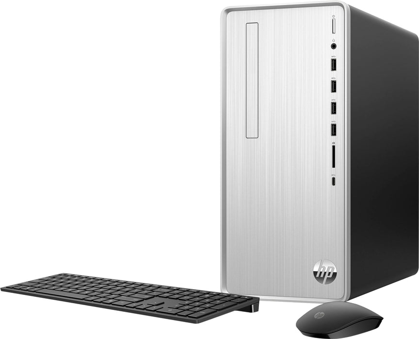 HP - Pavilion Desktop - AMD Ryzen 7 - 32GB Memory - NVIDIA GeForce RTX 3050 - 1TB SSD - Natural Silver