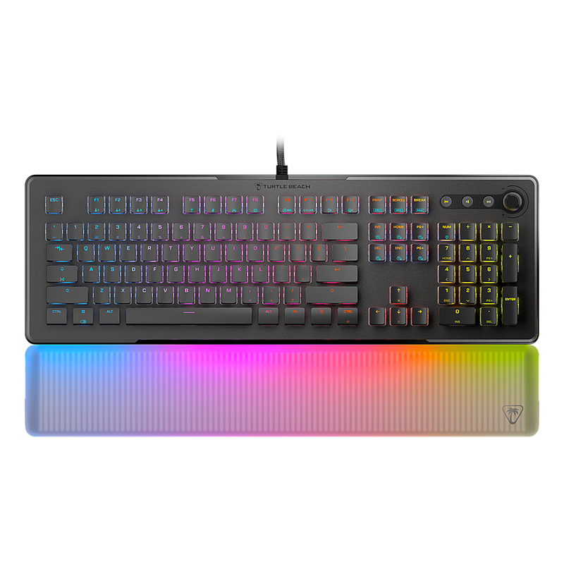 Turtle Beach - Vulcan II Max Full-size Wired Mechanical TITAN Switch Gaming Keyboard with RGB lighting and palm rest for PC - Black
