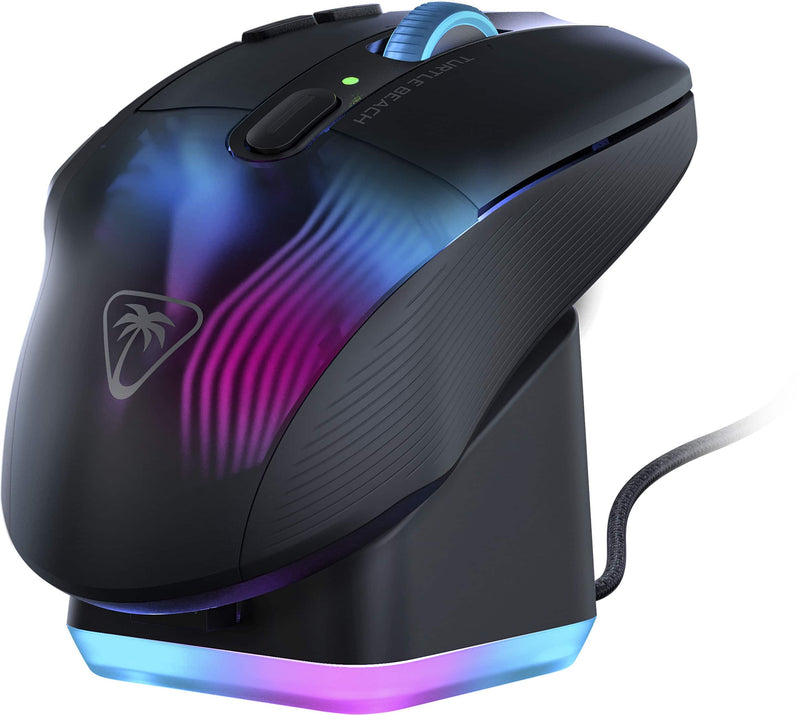 Turtle Beach - Kone XP Air Wireless Optical Gaming Mouse with Charging Dock and AIMO RGB Lighting - Wireless - Black