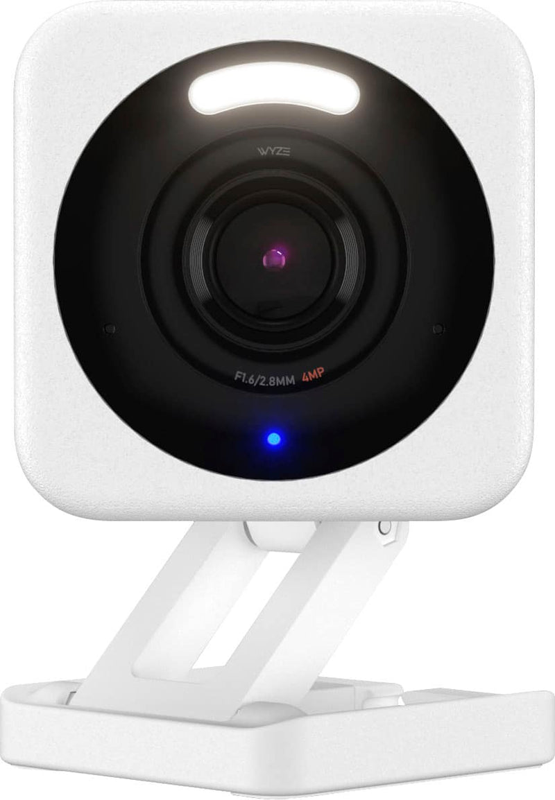 Smart Security Camera Wyze Cam v4 - 2.5K QHD Indoor/Outdoor WiFi Security Camera w/ Color Night Vision  Motion Alerts - White