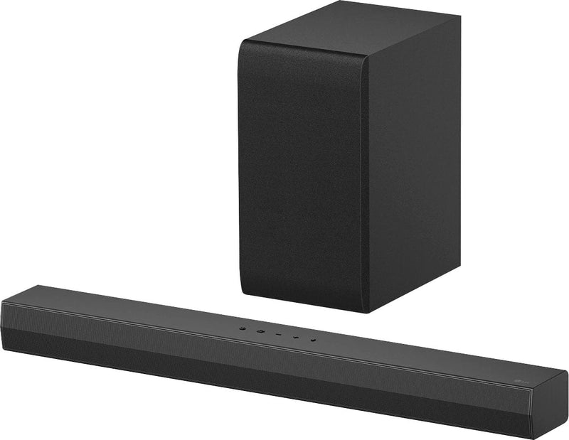 LG - 2.1-Channel S40T Soundbar with Wireless Subwoofer Bluetooth Connectivity Dolby Audio and WOW Orchestra - Black
