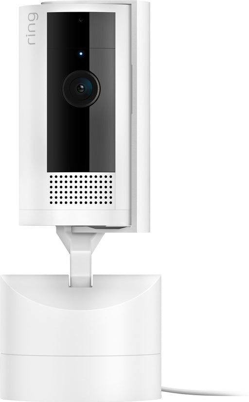 Ring - Pan-Tilt Indoor Security Cam with 360 Horizontal Pan Coverage Live View  Two-Way Talk and HD Video - White