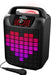 ION Audio - Party Rocker Max High-Power Portable Bluetooth Speaker with Customizable Party Theme Lights - Black