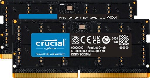 Crucial - DDR5 - kit - 32 GB 2 x 16 GB - SO-DIMM 262-pin - 5600 MHz / PC5-44800