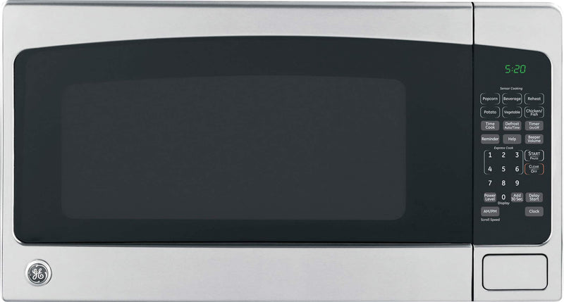 GE - 2.0 Cu. Ft. Countertop Microwave with Sensor Cooking and Defrost - Stainless Steel