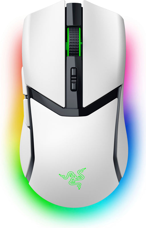 Razer - Cobra Pro Wireless Gaming Mouse with Chroma RGB Lighting and 10 Customizable Controls - White