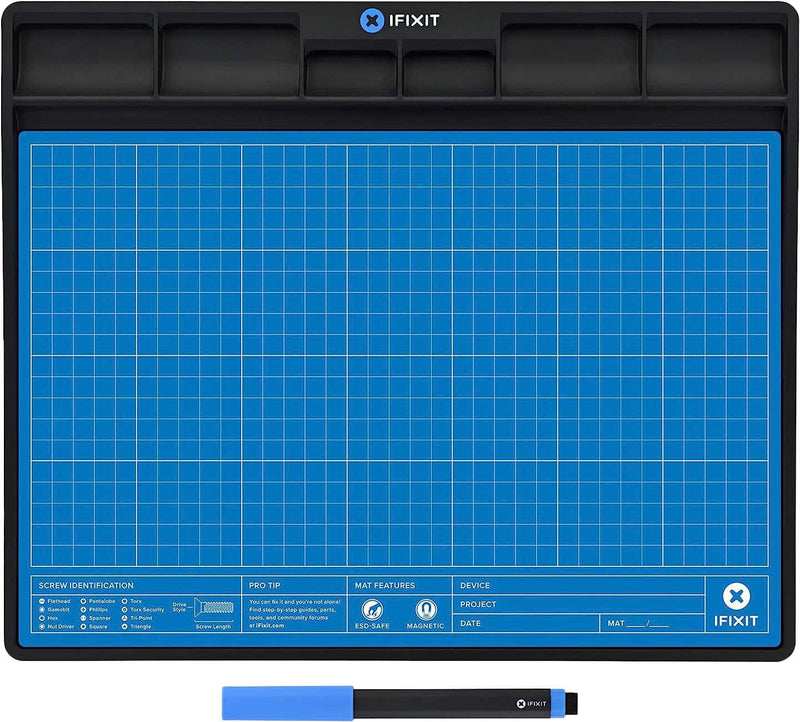 iFixit - FixMat ESD Magnetic Project Tray - Blue