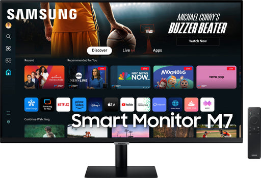 Samsung - M70D 32" LED 4K UHD 60Hz 4ms Smart Monitor with HDR 10 (HDMI USB) - Black