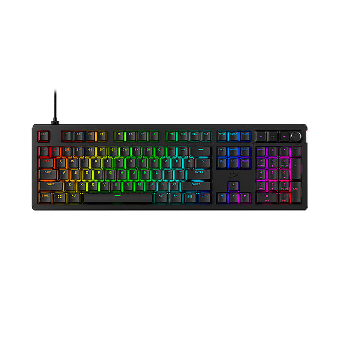 HyperX - Alloy Rise Full-size Wired Mechanical Linear Switch Gaming Keyboard with RGB Lighting - Black